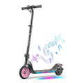 anttikRide T10 Apex Electric Scooter for Kids 4.3-5.6 ft 200W Motor, LED Colorful Lights with Bluetooth Music Speaker, 7/10/12 MPH Digital Display,45W Fast Charging, Foldable E-Scooter