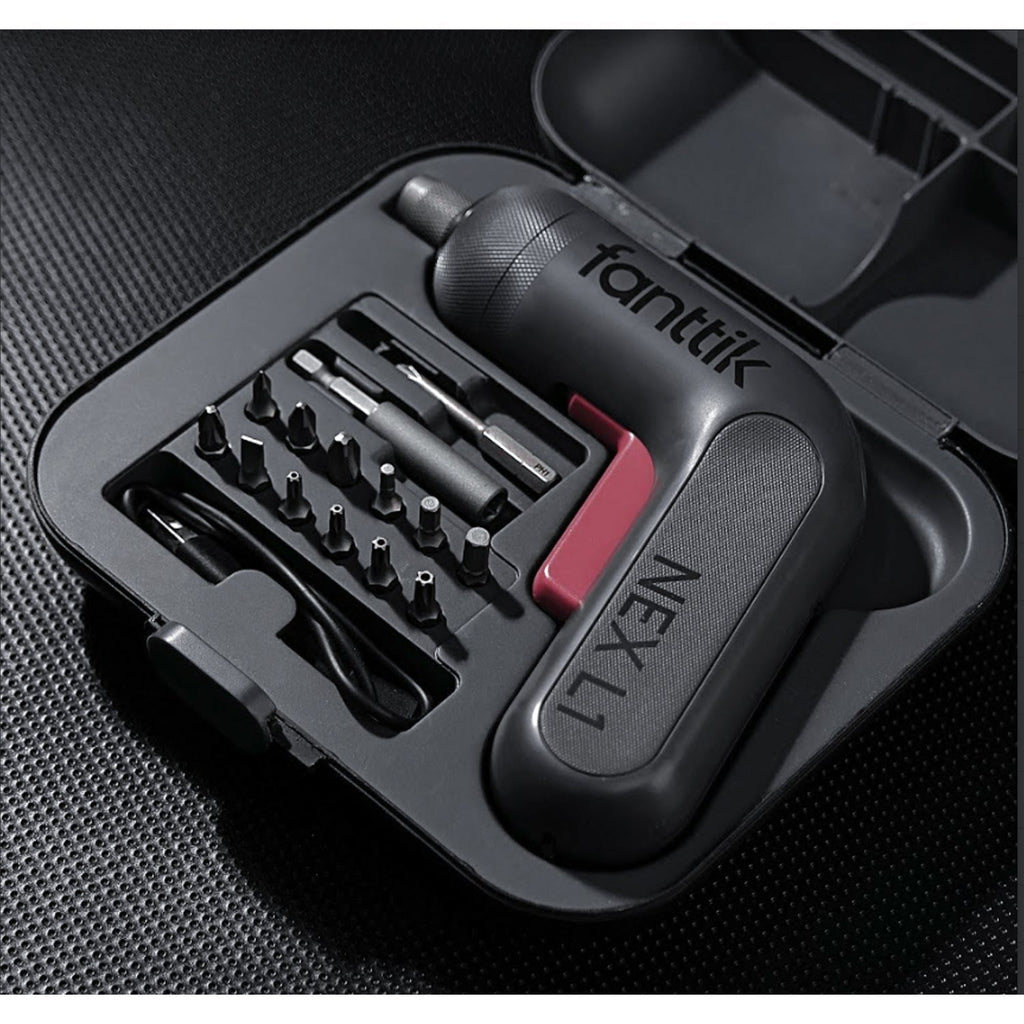 Fanttik L1 Pro Power Screwdriver,14 pcs S4 metal bits that cover all you need, USB A to C cable