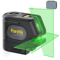 Fanttik D2 APEX self-leveling laser level with green laser lines and carrying case