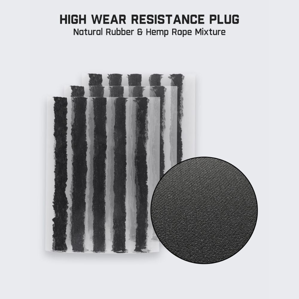 Fanttik tire repair plugs made of natural rubber and hemp rope, offering high wear resistance.