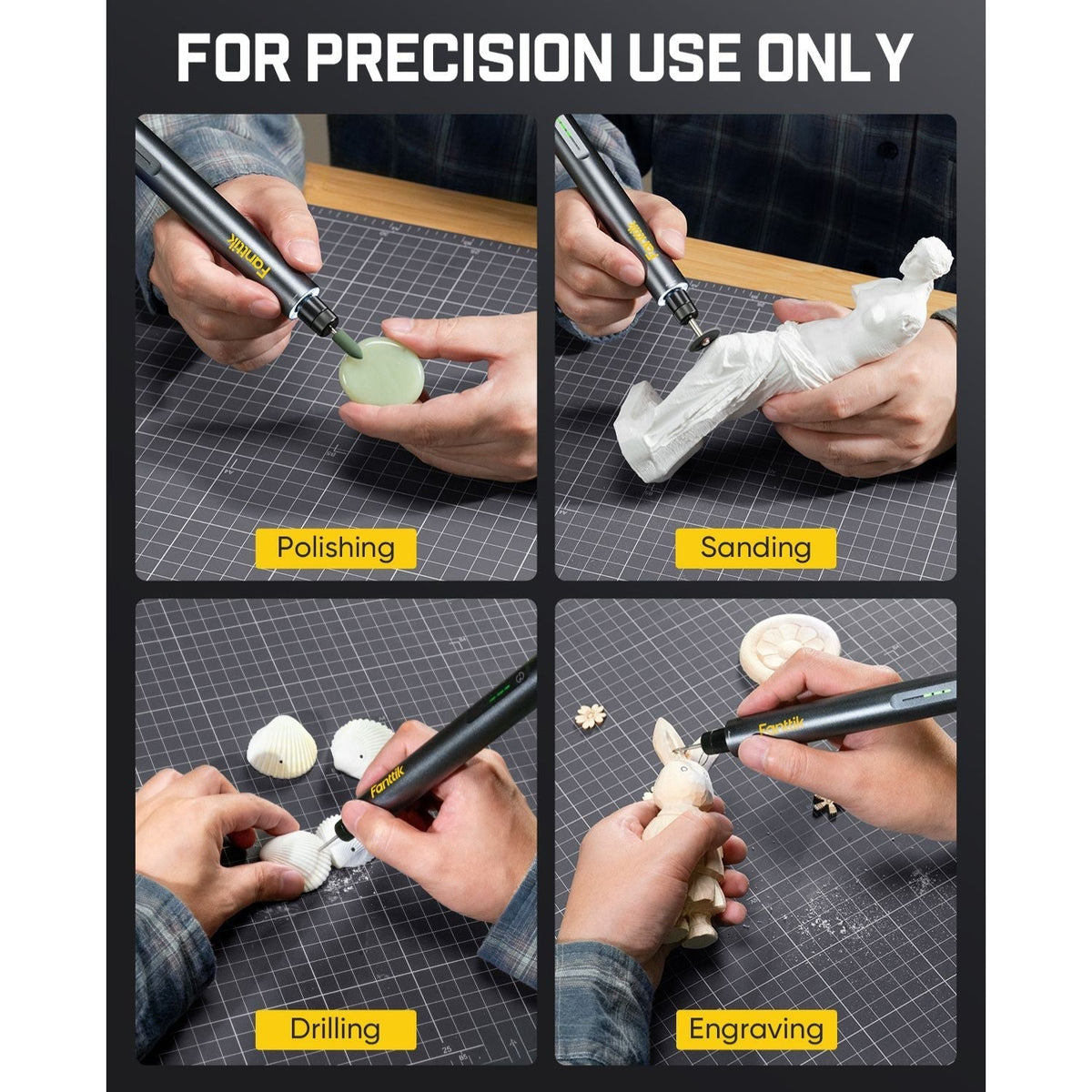 Fanttik F2 Master Kit cordless rotary tool for polishing, sanding, drilling and engraving