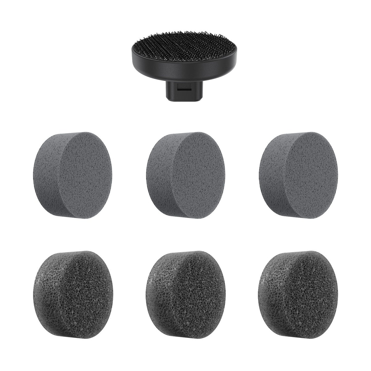 Fanttik 7-in-1 Brush Head Set, designed for deep cleaning in sinks, stoves, countertops, tiles, range hoods, dishes, and more—perfect for tackling a variety of tough cleaning tasks