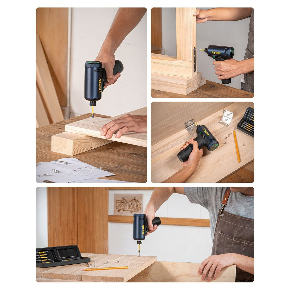 Fanttik REX K2 APEX impact driver for cabinet assembly and tight-space woodworking