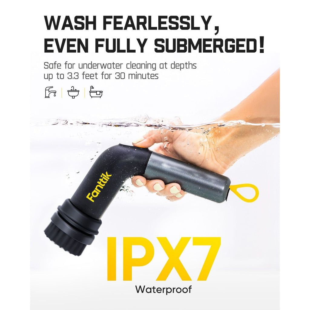 Fanttik G9 Handy electric spin scrubber, IPX7 waterproof for cleaning sinks and tubs.
