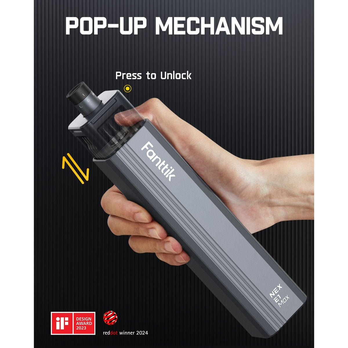 Fanttik E1 Max 3.7V Electric Screwdriver, Mini Precision Screwdriver Set, 50 Magnetic Bits, Magnetic Storage, 5/32‘’Hex, Repair Tool Kit for Electronics Phone Camera Laptop Watch